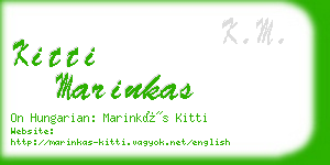 kitti marinkas business card
